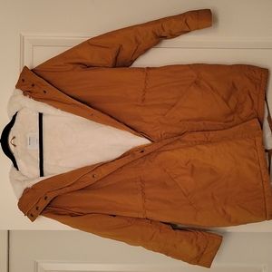 Faux fur lined puffer